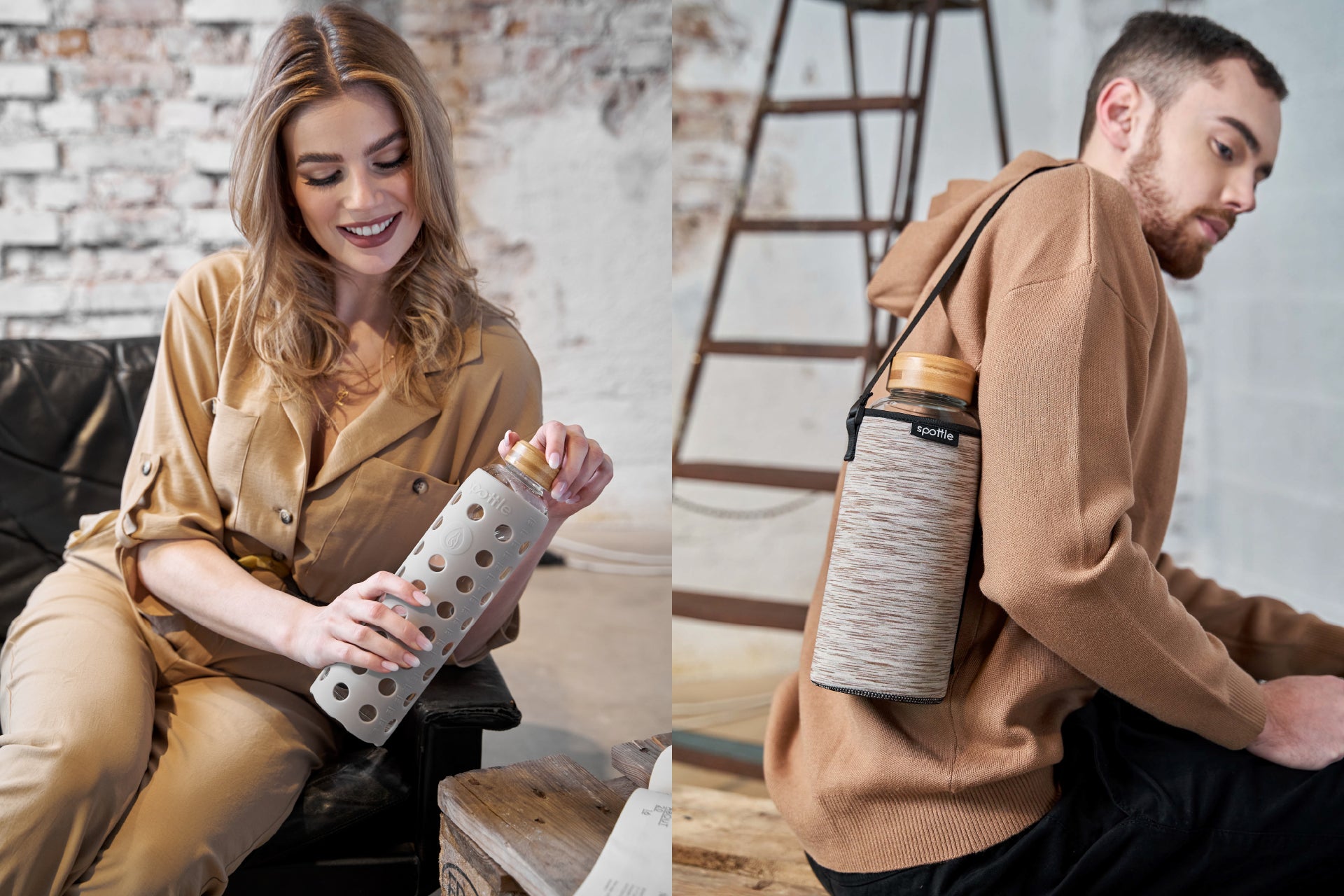 Load video: Teeflasche aus Glas