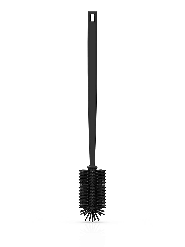 spottle Flaschenbürste aus Silikon, 42 cm, Schwarz.