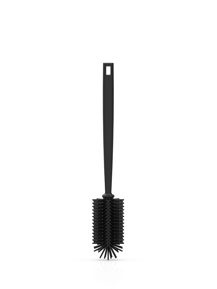 spottle Flaschenbürste aus Silikon, 32 cm, Schwarz.