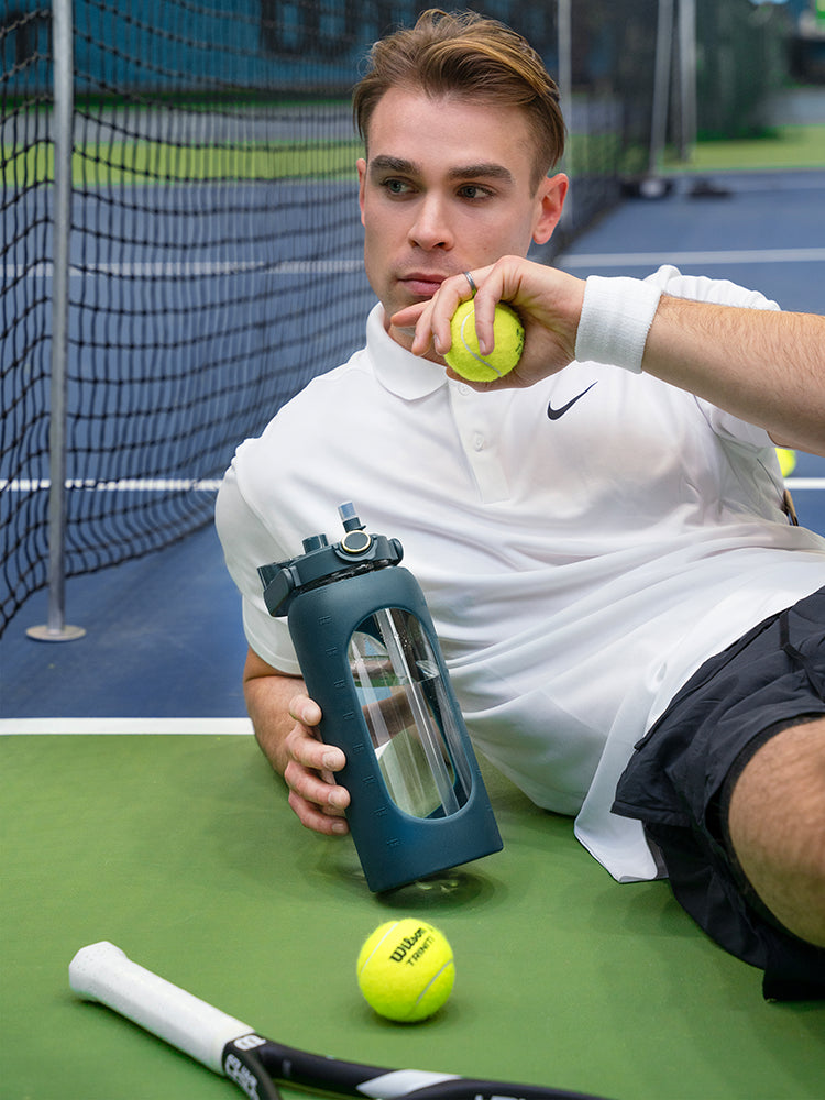 trinkflasche-2l-glas-petrol #color_petrol