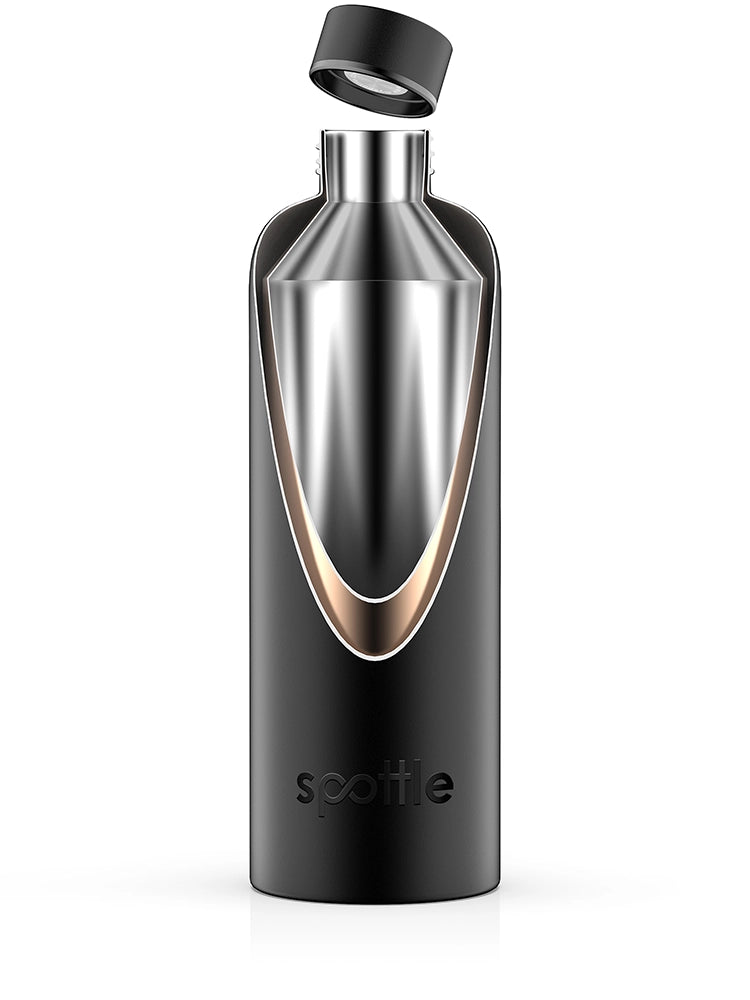 Insulated stainless steel water bottle – 1 L