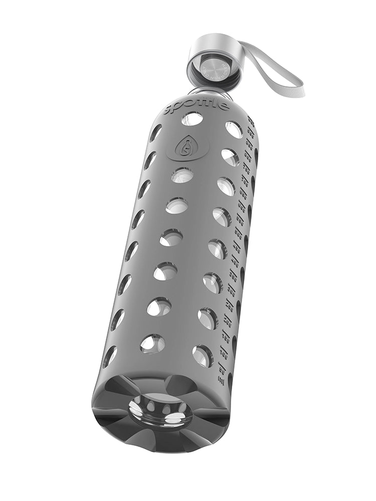 Trinkflasche Glas mit Silikonhülle – 1 L (32oz)