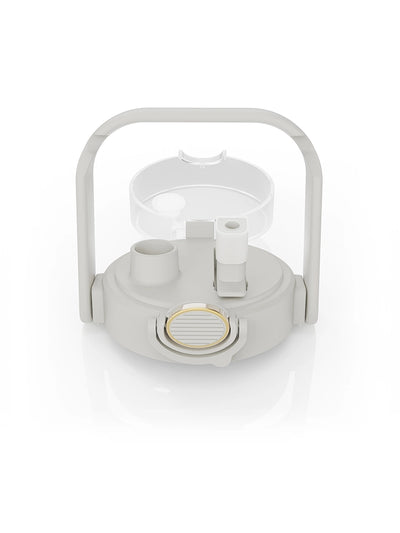 Deckel fuer 2 Liter Glasflasche mit Strohhalm Light grey #color_light-grey