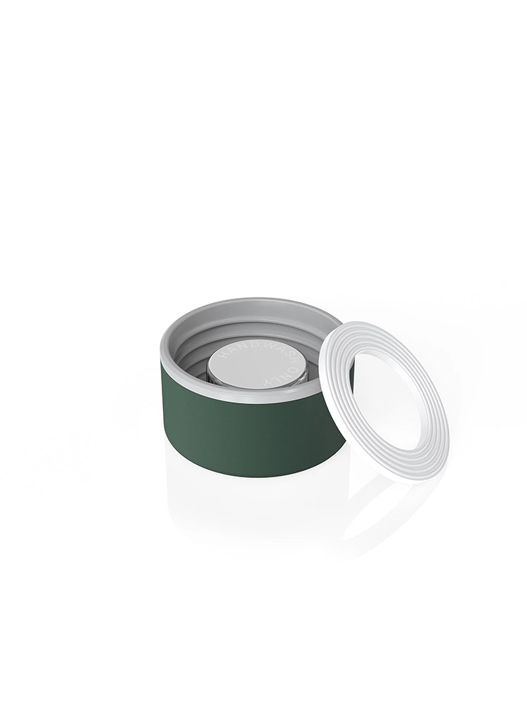 spottle® Edelstahldeckel Jungle green – Mit entnommener Silikondichtung