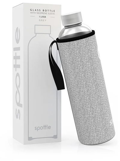 glasflasche-1l-mit-neoprenhuelle-grau Mixed Grey #color_mixed-grey