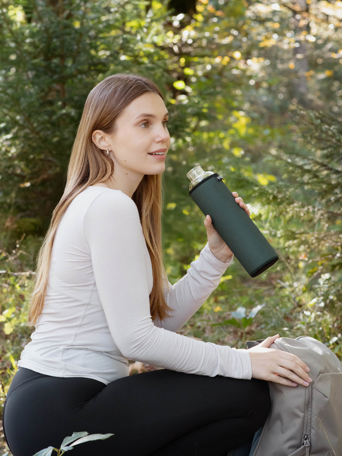 Trinkflasche Glas mit Neoprenhülle – 750 ml