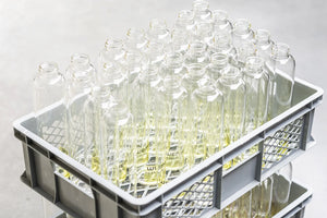 Screen printing on glass bottles