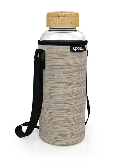 spottle-glasflasche-mit-neopren-huelle-1-5-l-beige-meliert Mixed beige #color_mixed-beige