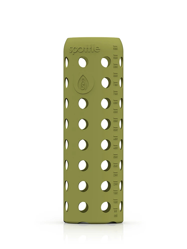 spottle-silikon-schutzhuelle-1-liter-olivgruen #color_olive-green