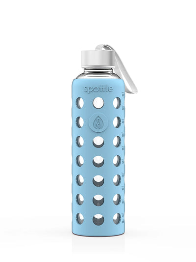 Trinkflasche Glas mit Silikonhülle – 500 ml (16oz)