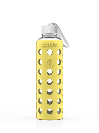 Trinkflasche Glas mit Silikonhülle – 500 ml (16oz)
