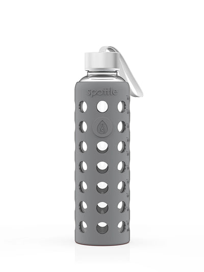 Trinkflasche Glas mit Silikonhülle – 500 ml (16oz)