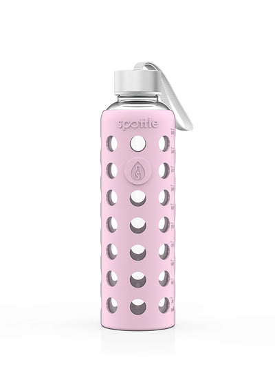 Trinkflasche Glas mit Silikonhülle – 500 ml (16oz)