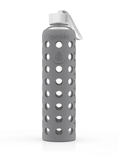 Trinkflasche Glas mit Silikonhülle – 750 ml (24oz)