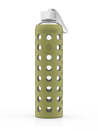 Trinkflasche Glas mit Silikonhülle – 750 ml (24oz)