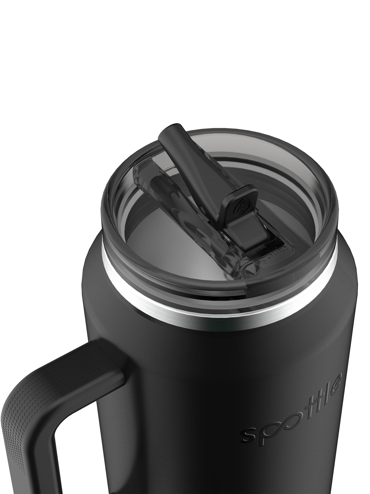 Thermos- Trinkbecher aus Edelstahl mit Strohhalm – 2 Liter