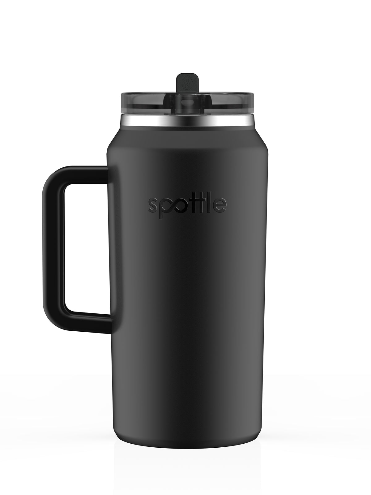 Thermos- Trinkbecher aus Edelstahl mit Strohhalm – 2 Liter