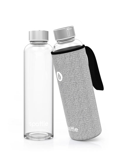 trinkflache-glas-550ml-mit-neoprenhuelle-grau #color_mixed-grey