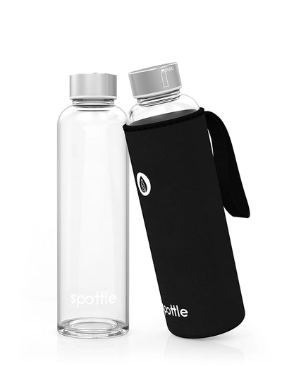 trinkflache-glas-550ml-mit-neoprenhuelle-schwarz #color_black-cotton