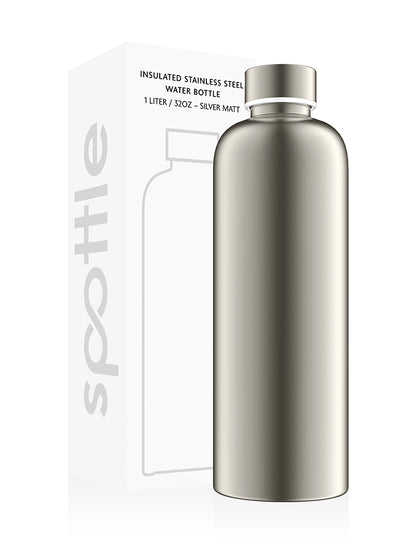 Insulated stainless steel water bottle – 1 L