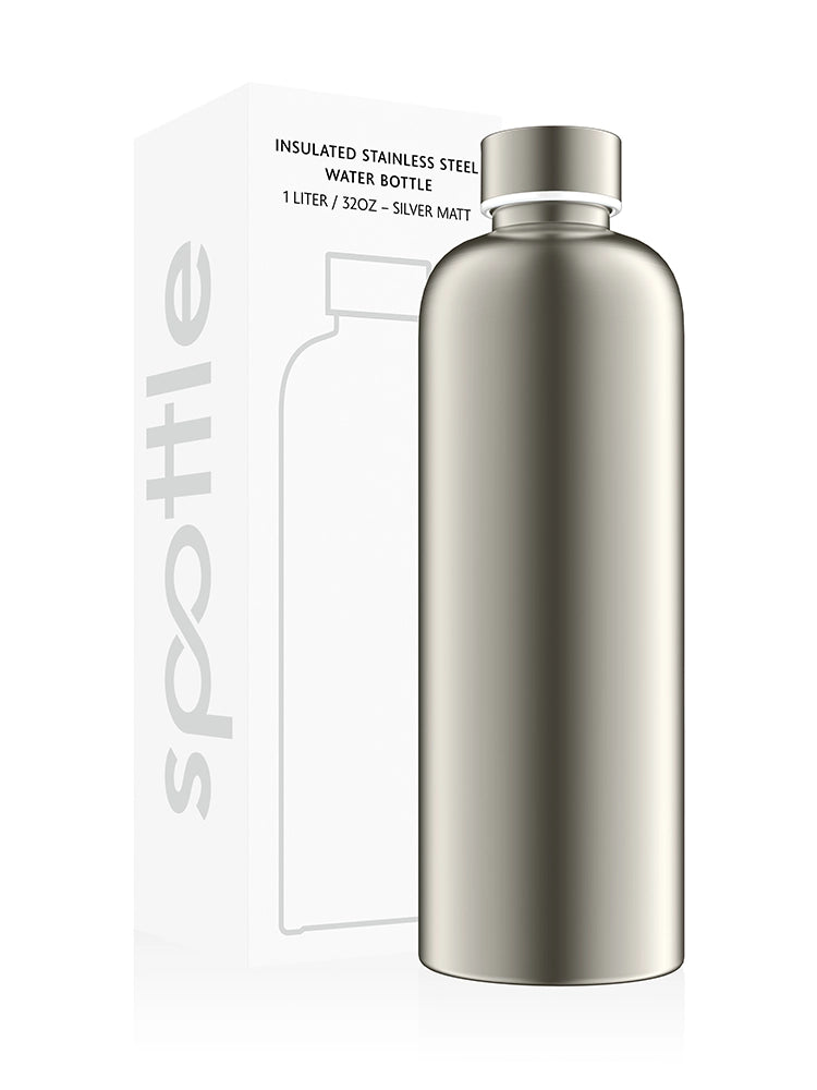 Insulated stainless steel water bottle – 1 L
