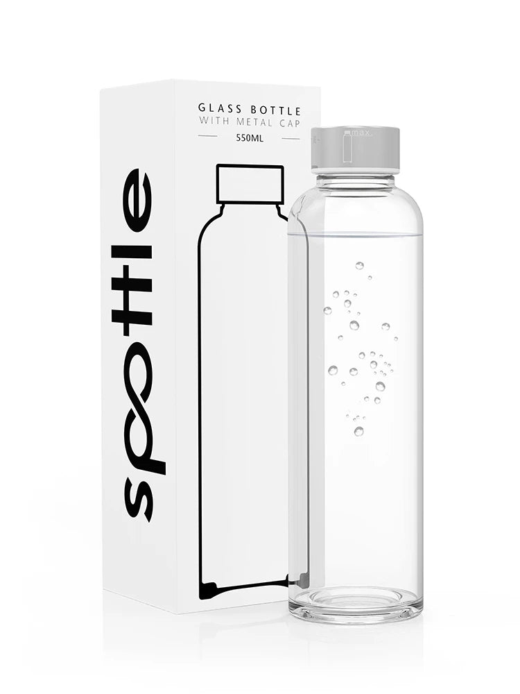 Glass drinking bottle - 550ml